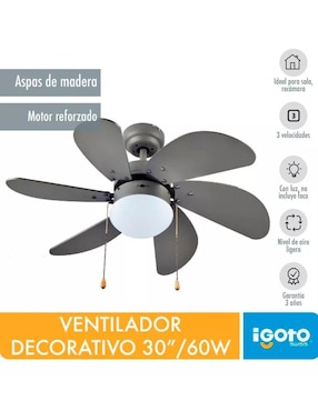 Ventilador de techo Igoto 3 velocidades