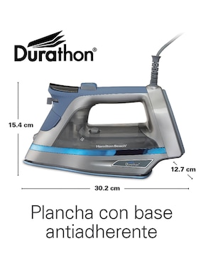 Plancha Hamilton Beach durathon 19910 suela antiadherente