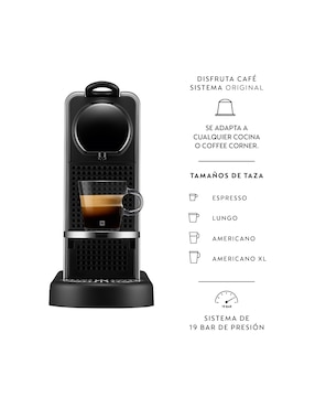Cafetera multicápsulas Nespresso C140-MX-TI-NE