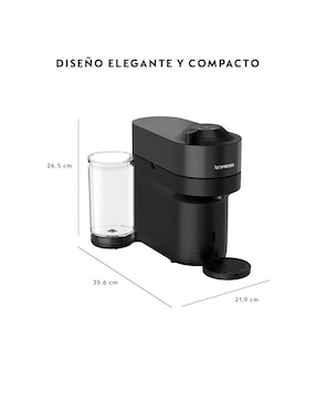 Cafetera de cápsula Nespresso Vertuo Pop GDV6-US-BK-NE