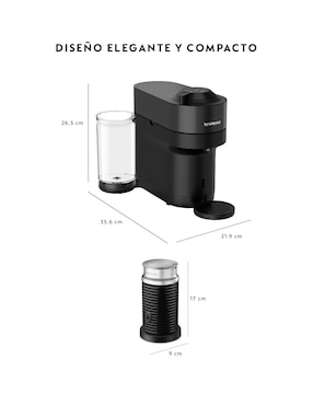 Cafetera multicápsulas Nespresso vertuo pop a3kgdv6-usbk-ne