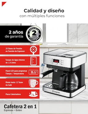 Cafetera Combi Bogner bdecm02
