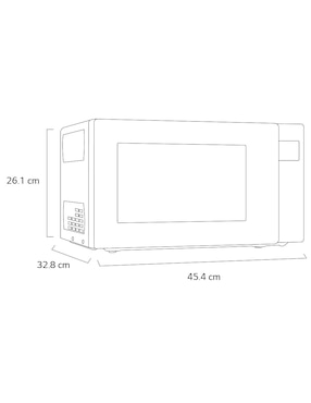 Horno de microondas convencional Lg modelo MS2032GAS 0.7 pies cúbicos