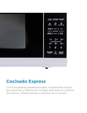 Horno de microondas convencional Midea modelo MMDF07S2BW 0.7 pies cúbicos