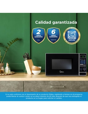 Horno de microondas convencional Midea modelo MMDX11S2MG 1.1 pies cúbicos