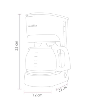 Cafetera de goteo Decakila KUCF012B
