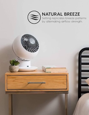 Ventilador de mesa Woozoo con control remoto 5 velocidades