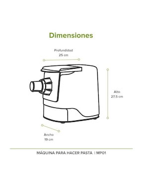 Máquina para pasta eléctrica Avera