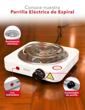 Parrilla eléctrica Rca RC1000A de acero