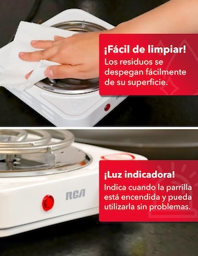 Parrilla eléctrica Rca RC1000A de acero