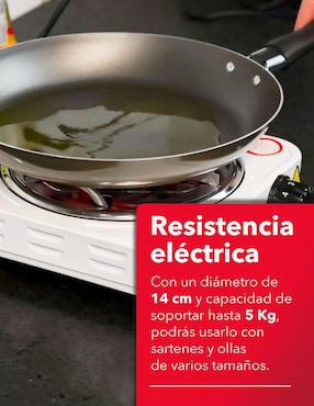 Parrilla eléctrica Rca RC1000A de acero