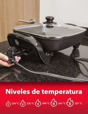 Sartén eléctrico con tapa Rca RC-3030C de cerámica