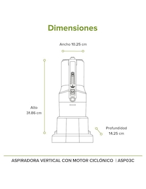 Aspiradora ciclónica Avera asp03c 400 ml