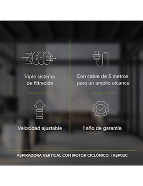 Aspiradora ciclónica Avera asp03c 400 ml