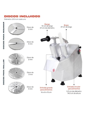 Set procesador de alimentos Gutstark cuchillas de acero