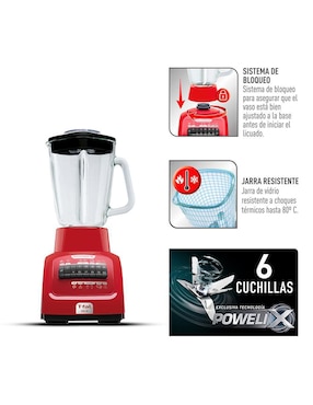 Licuadora T-Fal LN8205MX 10 velocidades