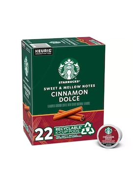 Set De 22 Cápsulas Canela Starbucks K Cup