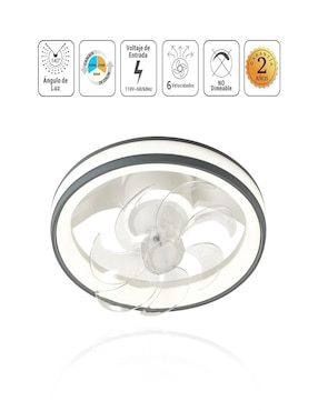 Ventilador de techo JWJ con control remoto 6 velocidades