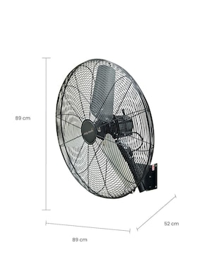 Ventilador de pared Mytek con control remoto 3 velocidades