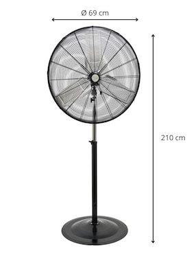 Ventilador de pedestal Narvik 3 velocidades