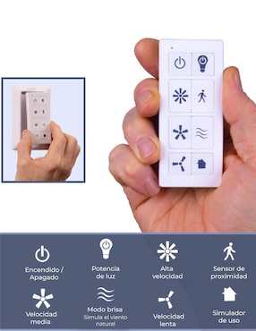 Ventilador de techo Prominence Home con control remoto 3 velocidades