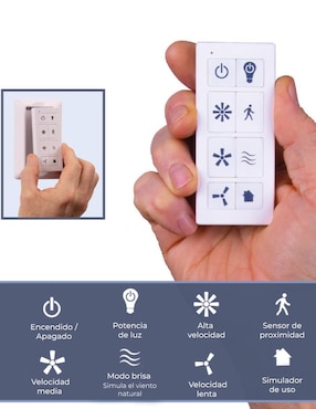 Ventilador de techo Prominence Home con control remoto 3 velocidades
