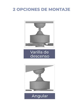 Ventilador de techo Prominence Home con control remoto 3 velocidades
