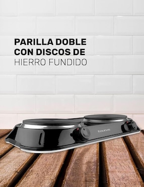 Parrilla eléctrica Taurus HELIOS DUO de hierro