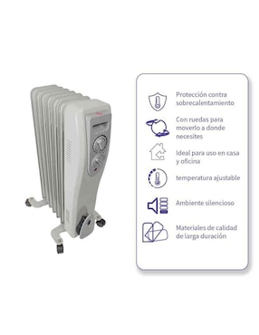 Calefactor de aceite eléctrico Iusa de 127 V