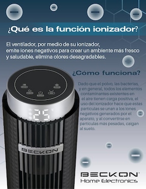 VENTILADOR DE TORRE BV-13DNEGRO, NEGRO