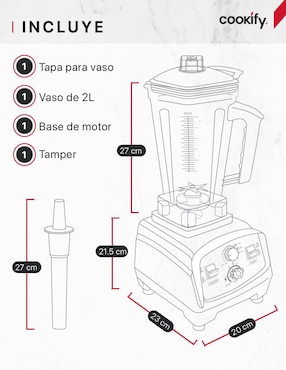 Licuadora Cookify PB004 10 velocidades