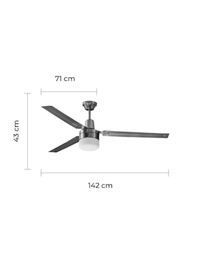 Ventilador de techo Coolfan con control remoto 3 velocidades