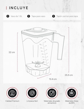 Set de vasos para licuadora Cookify