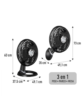 Ventilador 3 en 1 T-Fal 4 velocidades