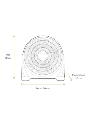 Ventilador de piso Avera 3 velocidades