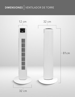 Ventilador de torre Rca con control remoto 3 velocidades