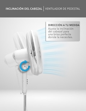 Ventilador de pedestal Rca con control remoto 3 velocidades