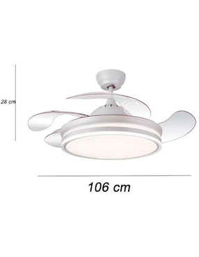Ventilador de techo Igoto con control remoto 6 velocidades