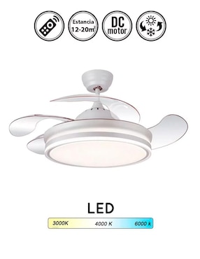 Ventilador de techo Igoto con control remoto 6 velocidades