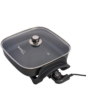 Sartén eléctrico con tapa Timco Cuisine de acero inoxidable
