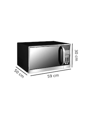 Horno de microondas convencional Hamilton Beach modelo HB-P100N34AL-J9 1.4 pies cúbicos