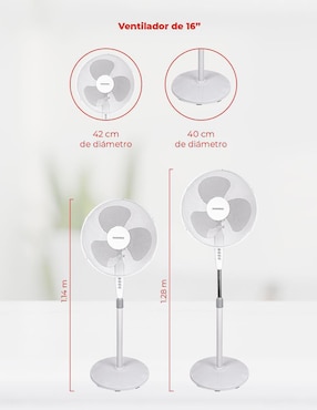 Ventilador de pedestal Daewoo 3 velocidades