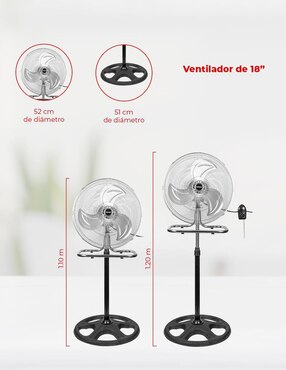 Ventilador 3 en 1 Daewoo 3 velocidades