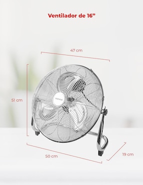 Ventilador de piso Daewoo 3 velocidades