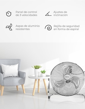 Ventilador de piso Daewoo 3 velocidades