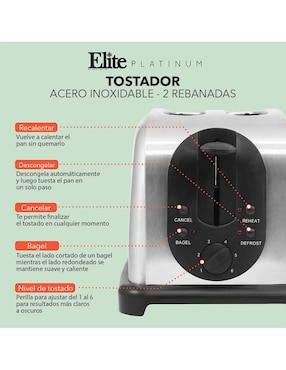 Tostador Elite ECT-200X Platinum