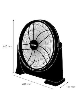 Ventilador de piso Airon 3 velocidades