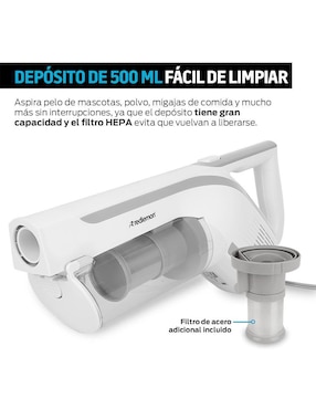Aspiradora de mano Redlemon alámbrica vertical de 500 ml