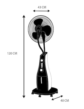 Ventilador de pedestal Airon 3 velocidades