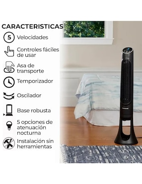 Ventilador de torre Honeywell 5 velocidades